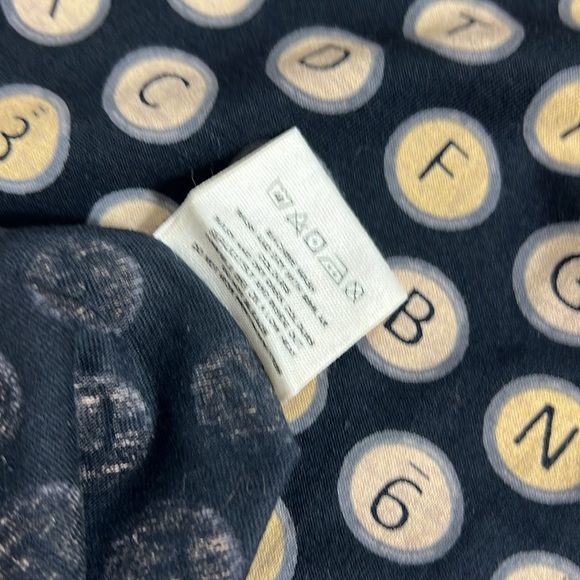 Svaha Sz 4 Dress Typewriter Novelty Print Organic Cotton Pockets Black EUC - Picture 10 of 10